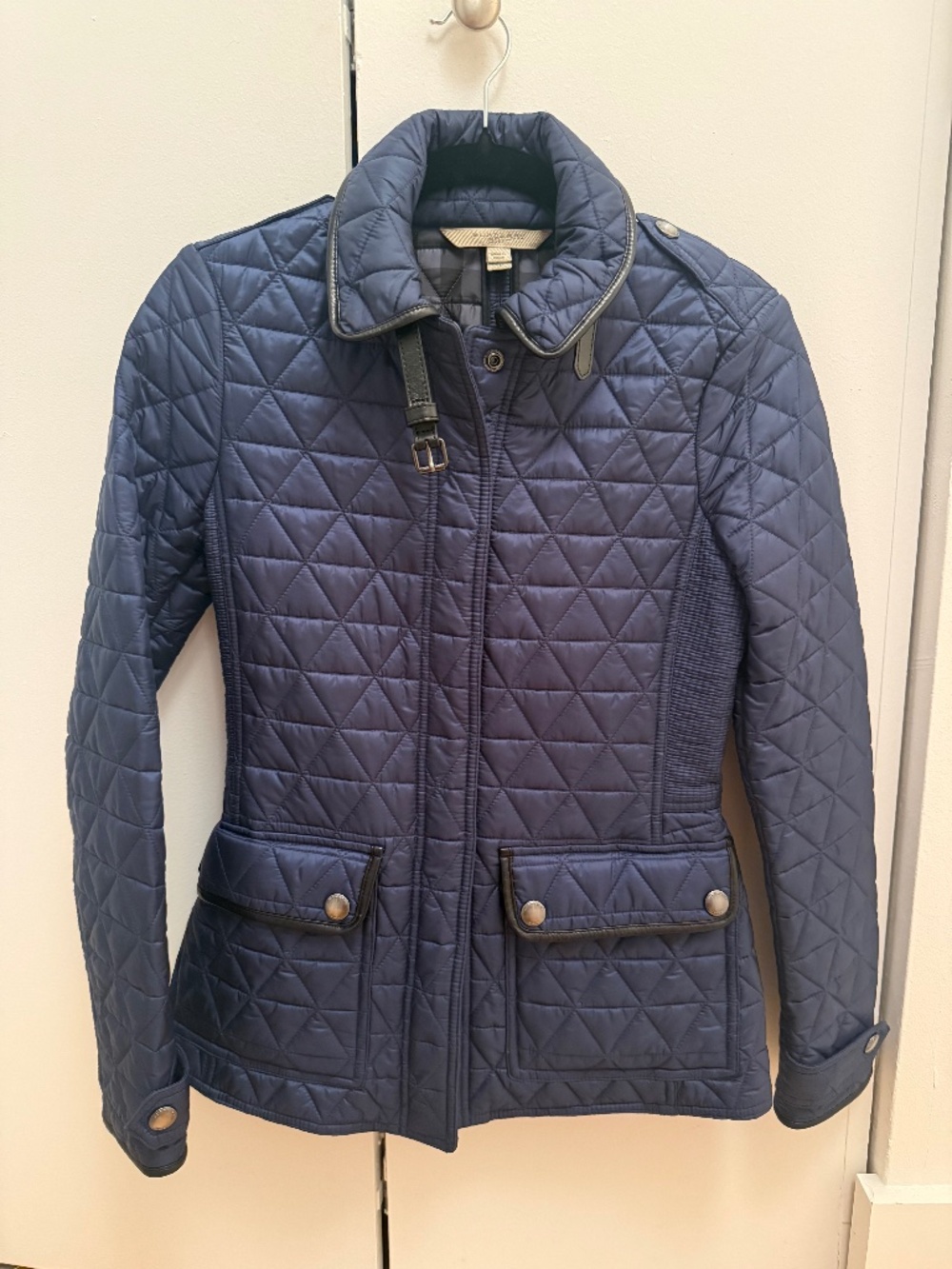 Burberry Brit Navy Quilted Jacket